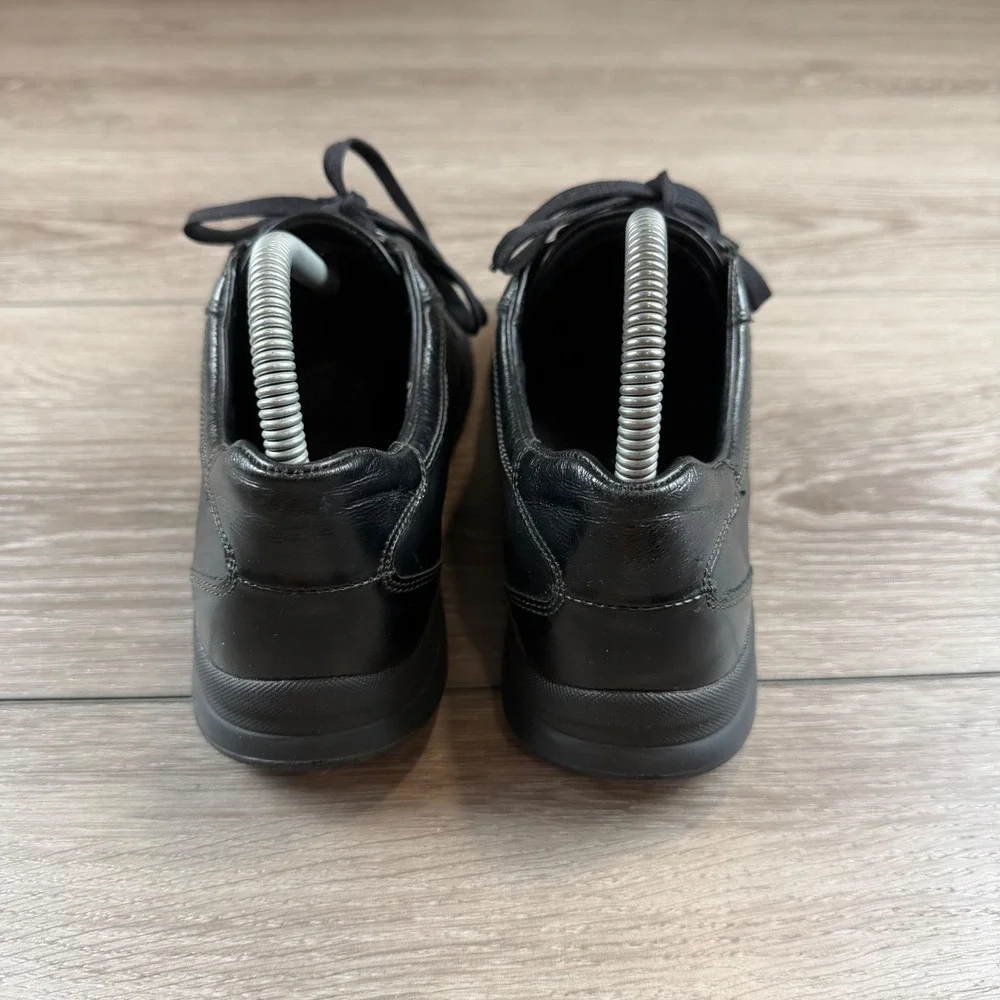 Mephisto Womens Runoff Air-Jet Leather Walking Shoes Black US 8 EUR 5.5